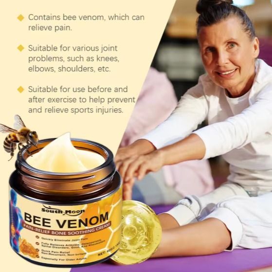 Bee Venom Soothing Cream for Muscles & Joints for Daily Use easy Body care