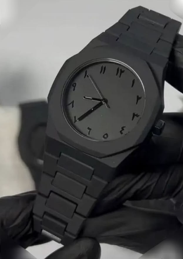 Luxury Stainless Steel Arabic Dial Wrist Watch for Men & Women
