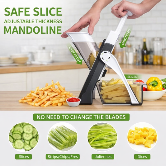 4-in-1 Vegetable Cutter | تجهيز سريع للمطبخ Multifunctional Slicer🔥